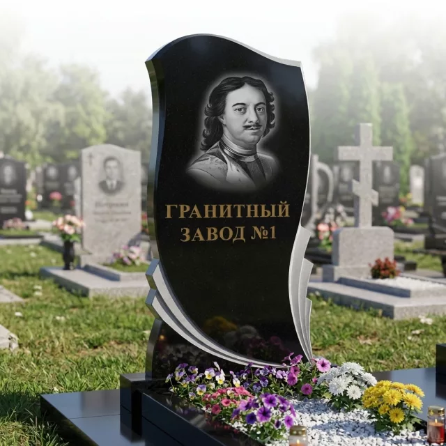 130 Памятник пламя с перьями