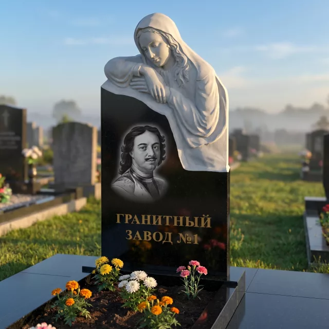 3164 Памятник резной с плачущей
