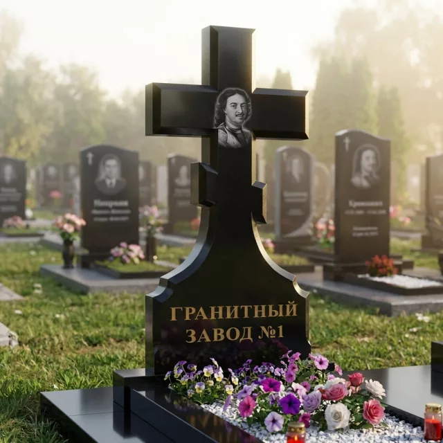 141 Памятник с крестом и большими фасками