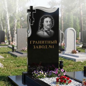 134 Памятник крест с плащеницей