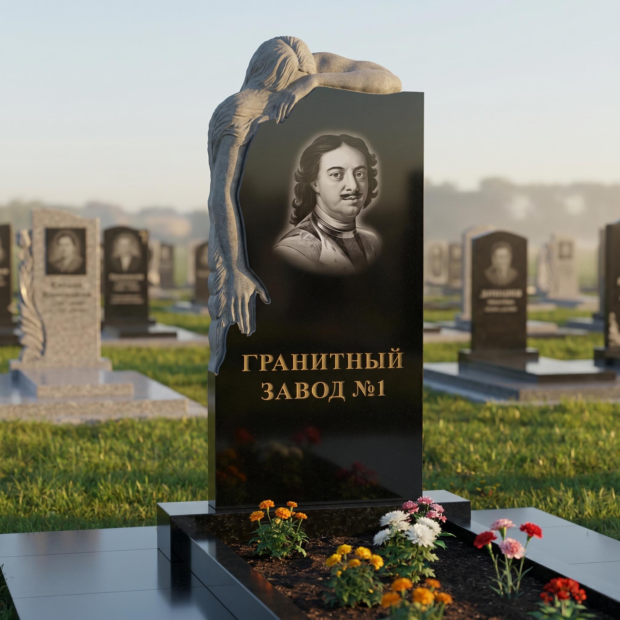 3167 Памятник резной с плачущей