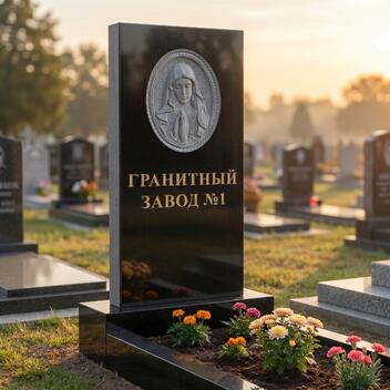3213 Памятник резной с монахиней