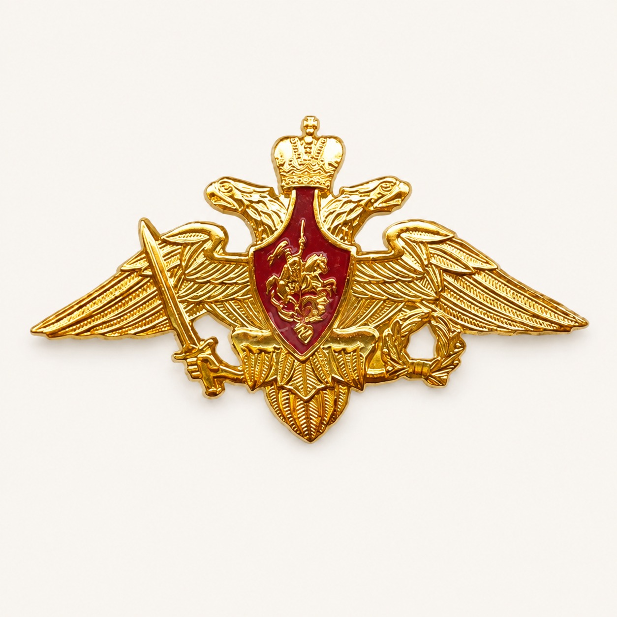 Кокарда Орёл РА (Металл, холодная эмаль) — ГЗ-1765
