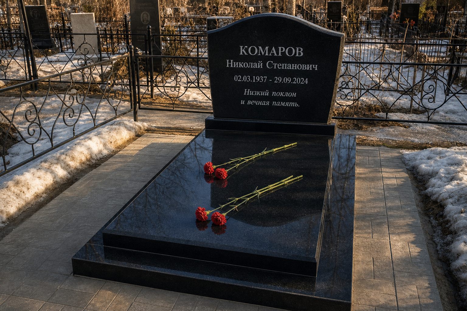 Фото памятника к отзыву Сергей Комаров о Гранитном заводе №1